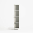 Mandarin - One Door Wardrobe - Right - Chalk