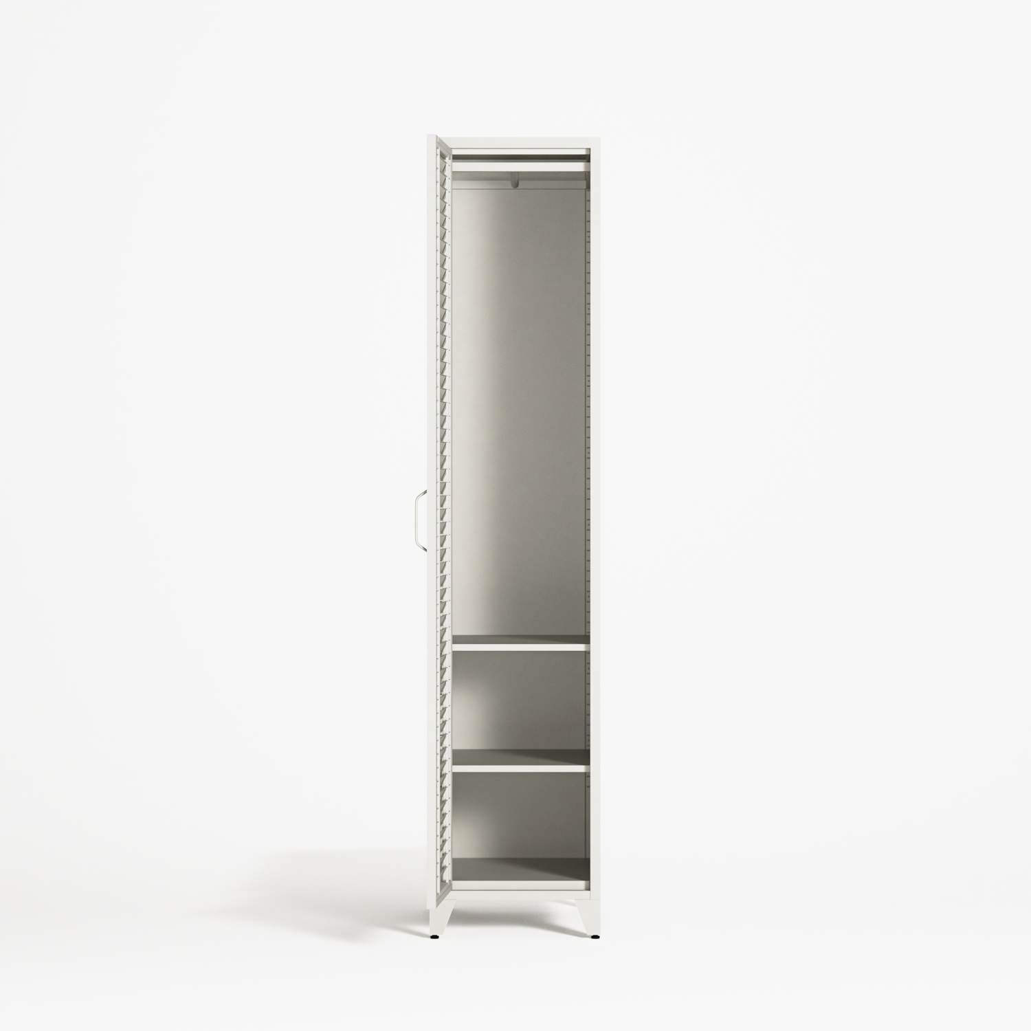 Mandarin - One Door Wardrobe - Right - Chalk