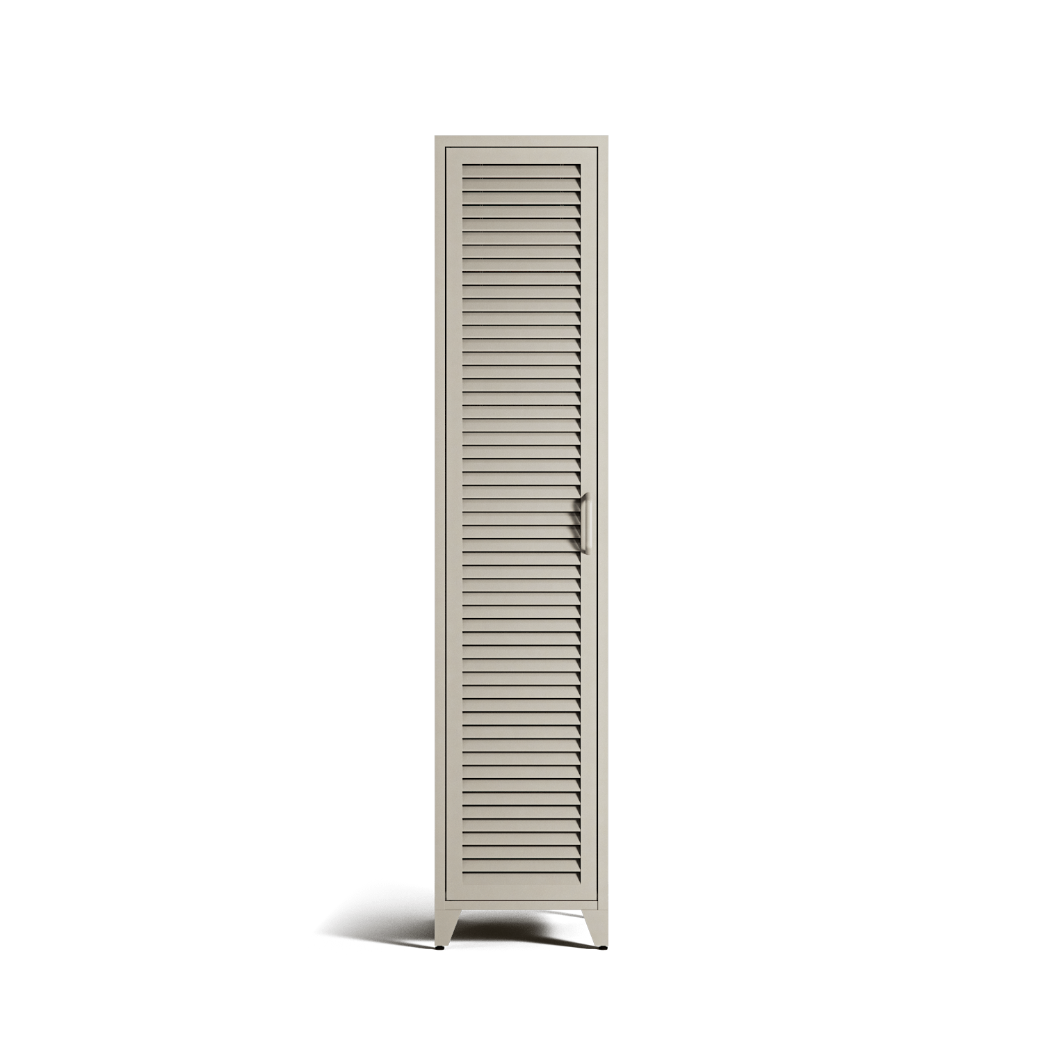 Mandarin - One Door Wardrobe - Right - Pebble
