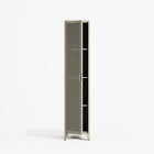 Mandarin - One Door Wardrobe - Right - Pebble