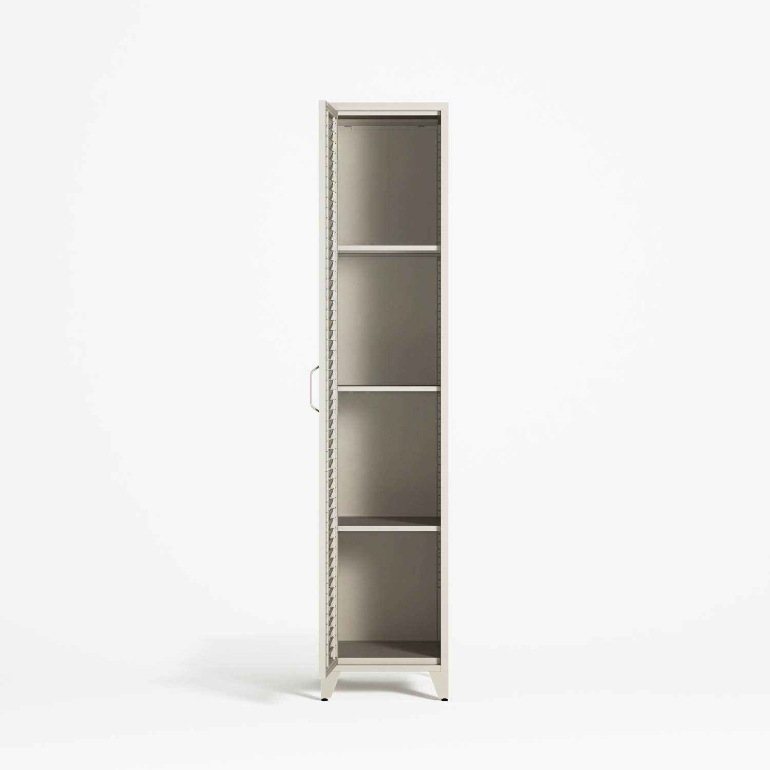 Mandarin - One Door Wardrobe - Right - Pebble