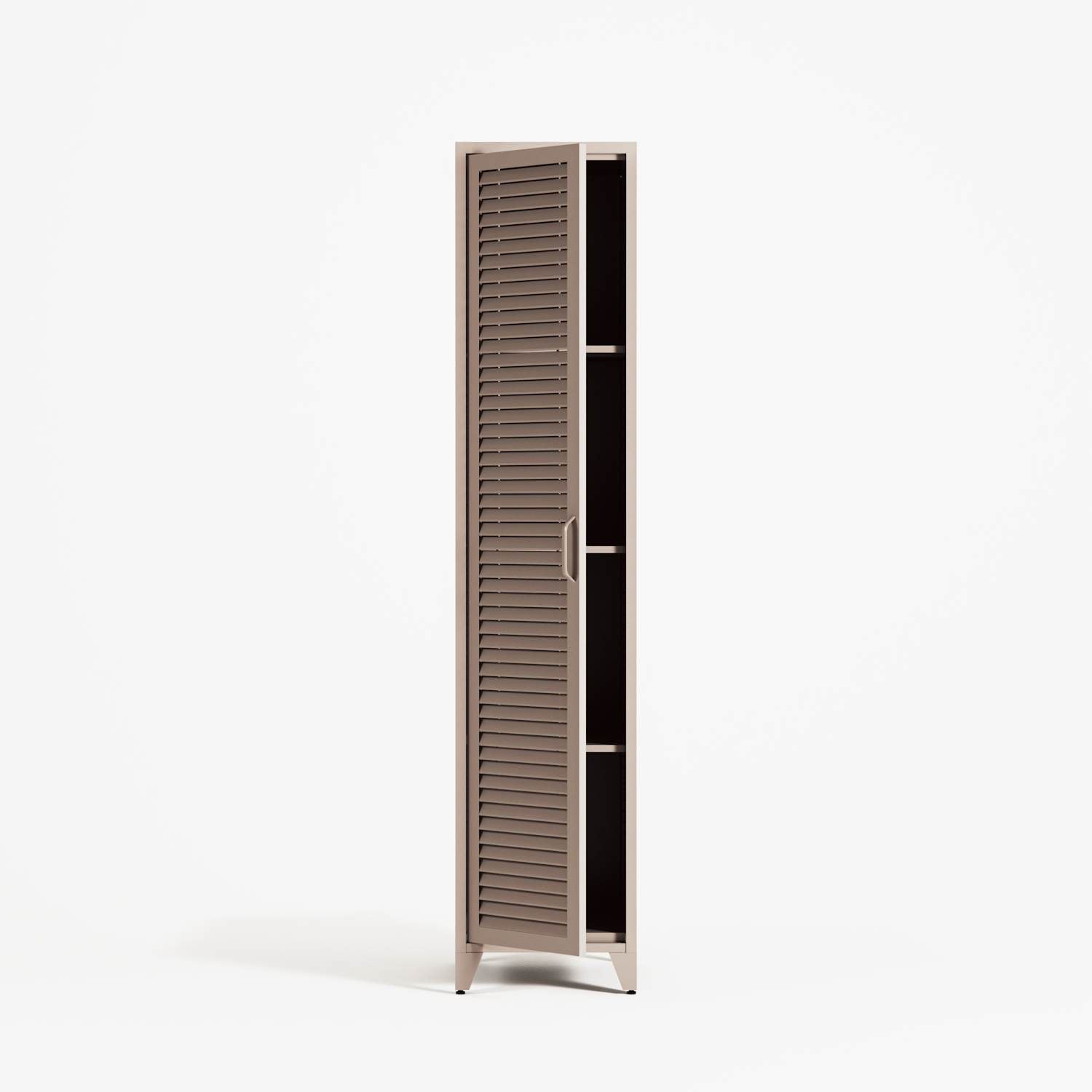 Mandarin - One Door Wardrobe - Right - Mushroom