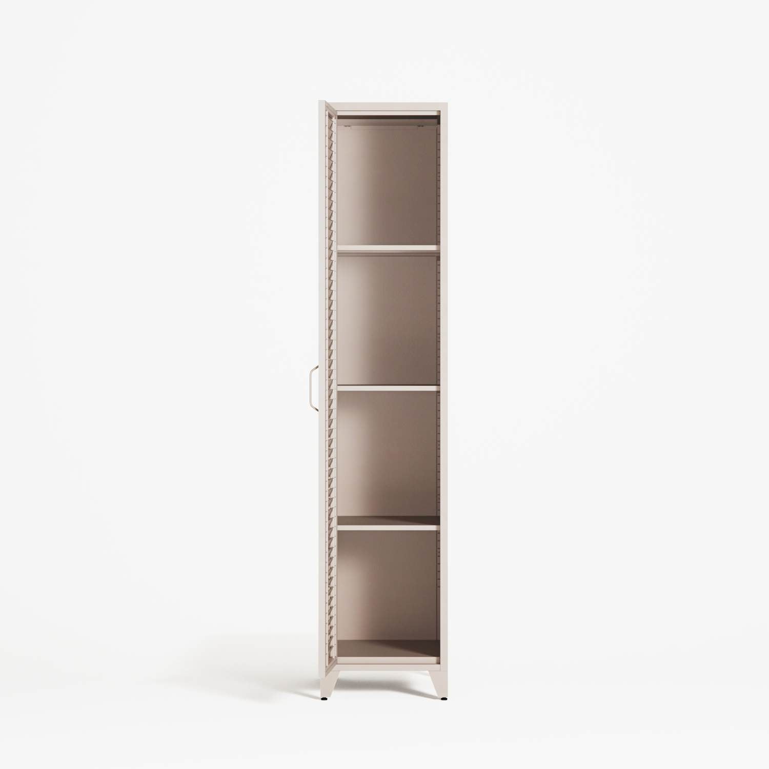 Mandarin - One Door Wardrobe - Right - Mushroom