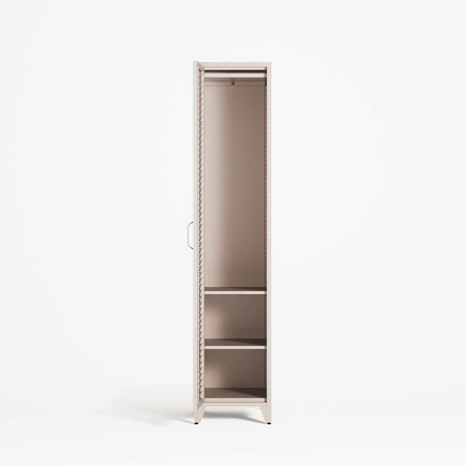 Mandarin - One Door Wardrobe - Right - Mushroom