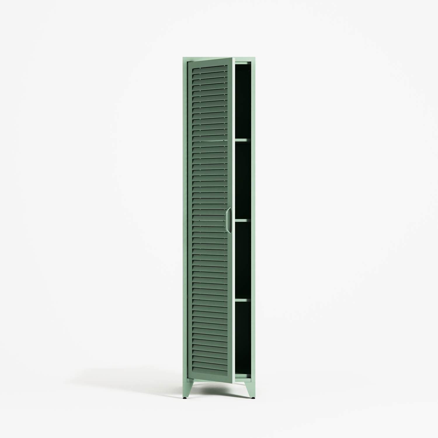 Mandarin - One Door Wardrobe - Right - Sage