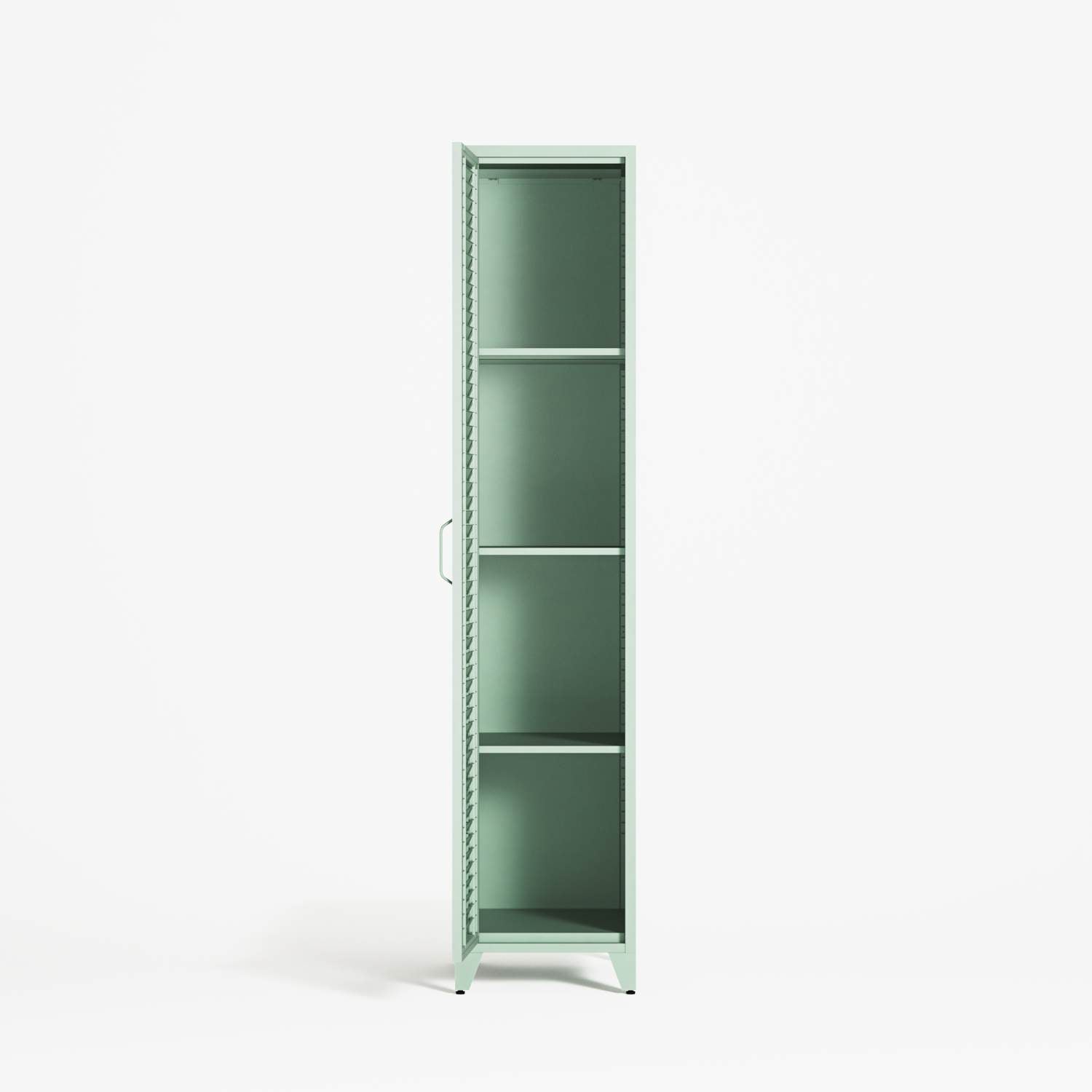 Mandarin - One Door Wardrobe - Right - Sage