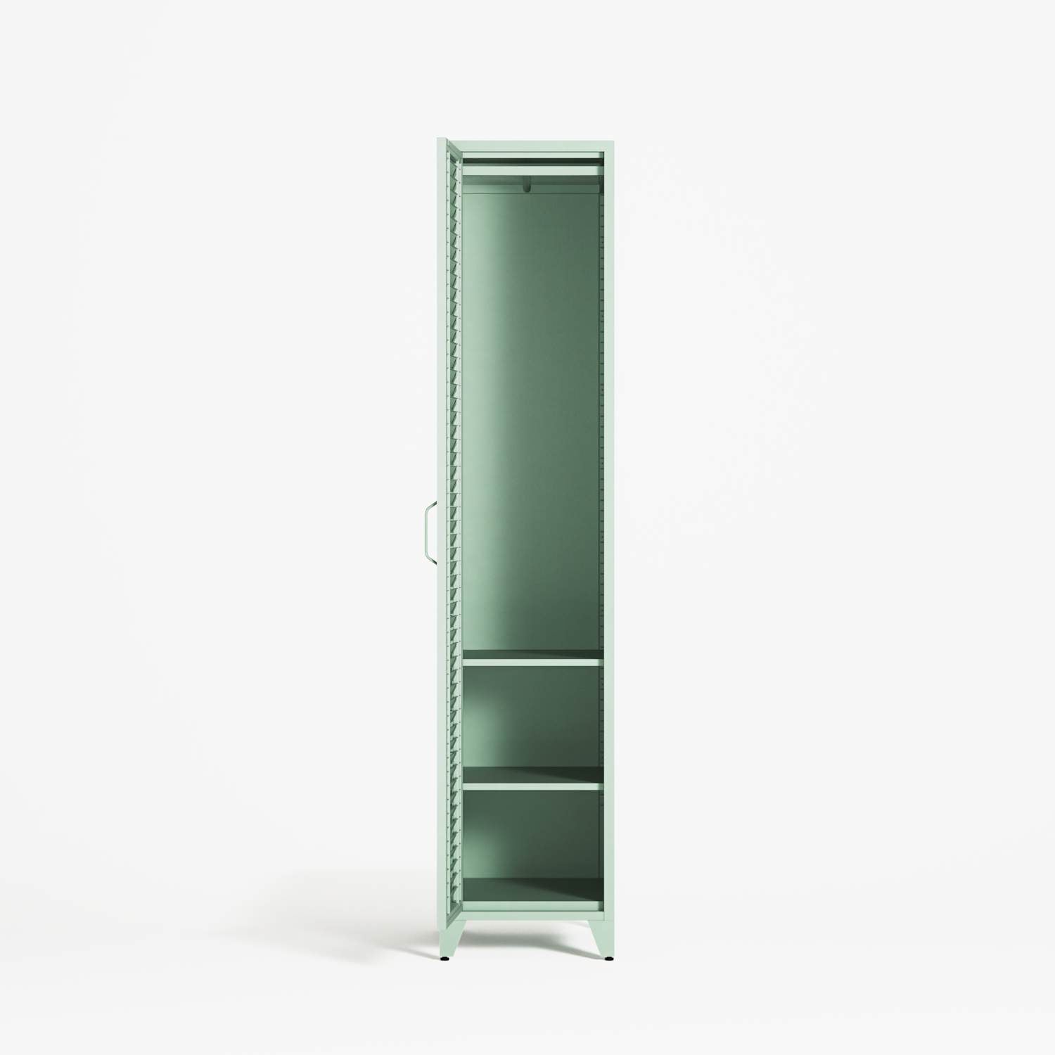 Mandarin - One Door Wardrobe - Right - Sage