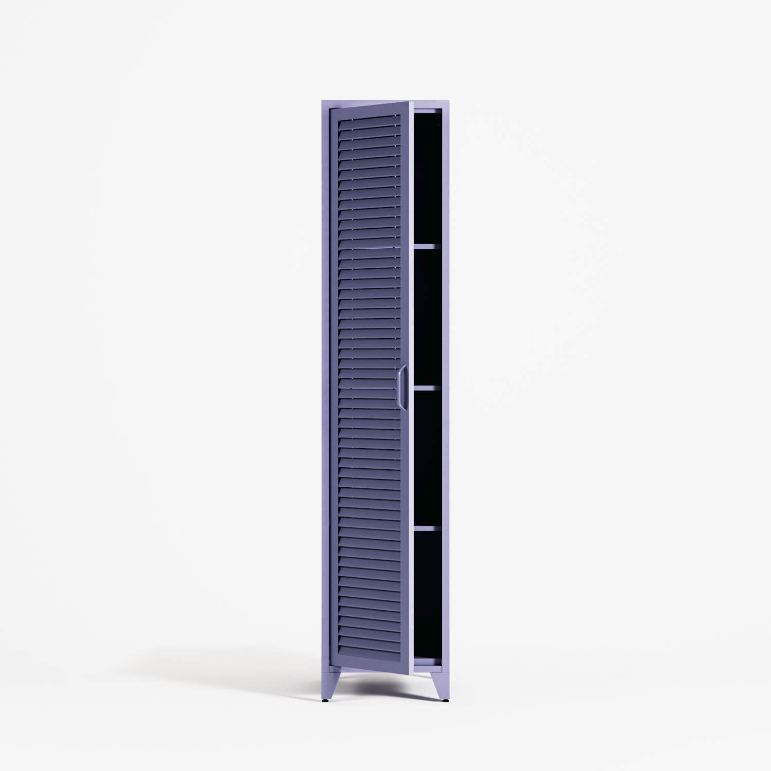 Mandarin - One Door Wardrobe - Right - Lilac