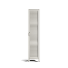 Mandarin - One Door Wardrobe - Left - Chalk