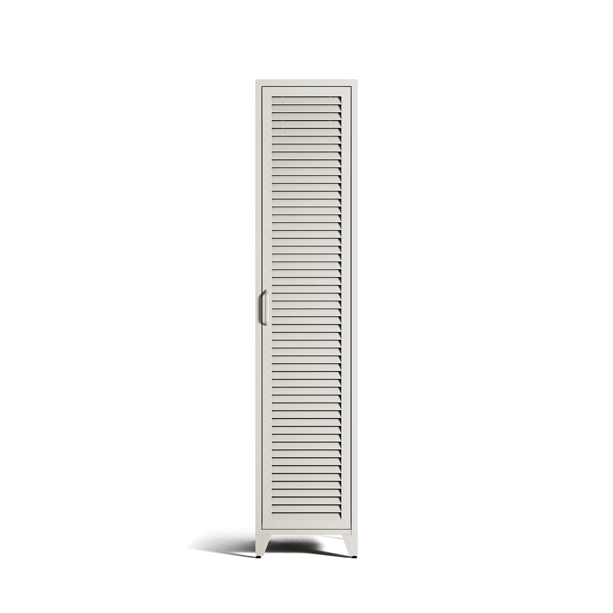 Mandarin - One Door Wardrobe - Left - Chalk