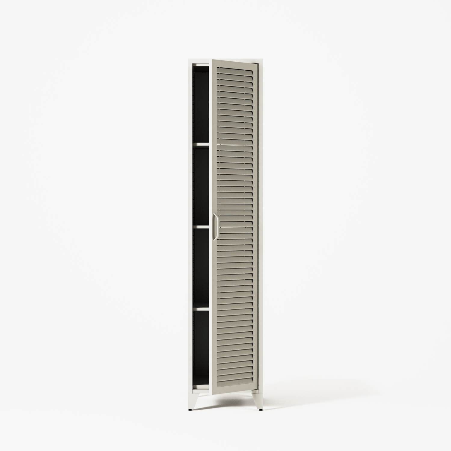 Mandarin - One Door Wardrobe - Left - Chalk
