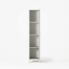 Mandarin - One Door Wardrobe - Left - Chalk