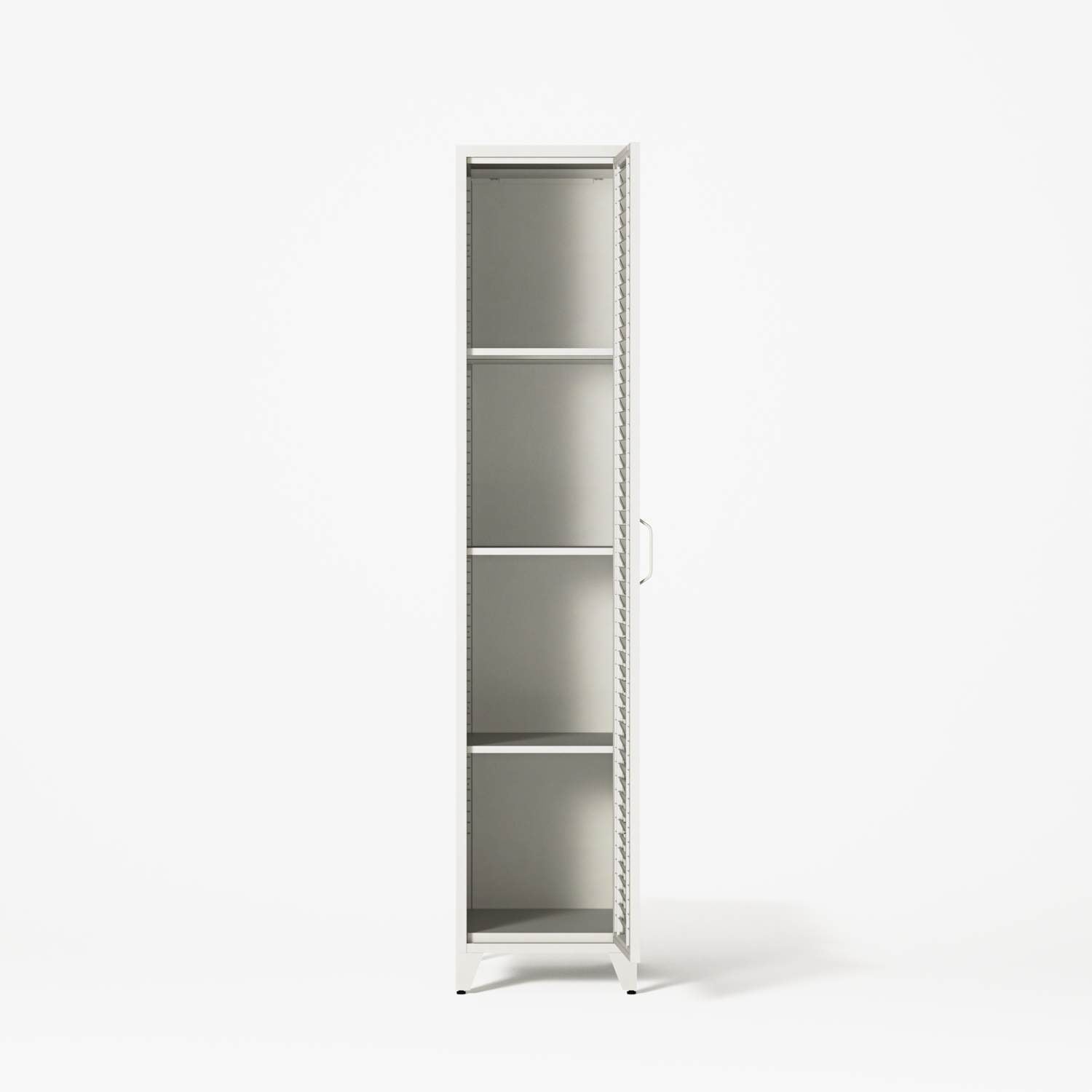 Mandarin - One Door Wardrobe - Left - Chalk