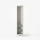 Mandarin - One Door Wardrobe - Left - Chalk