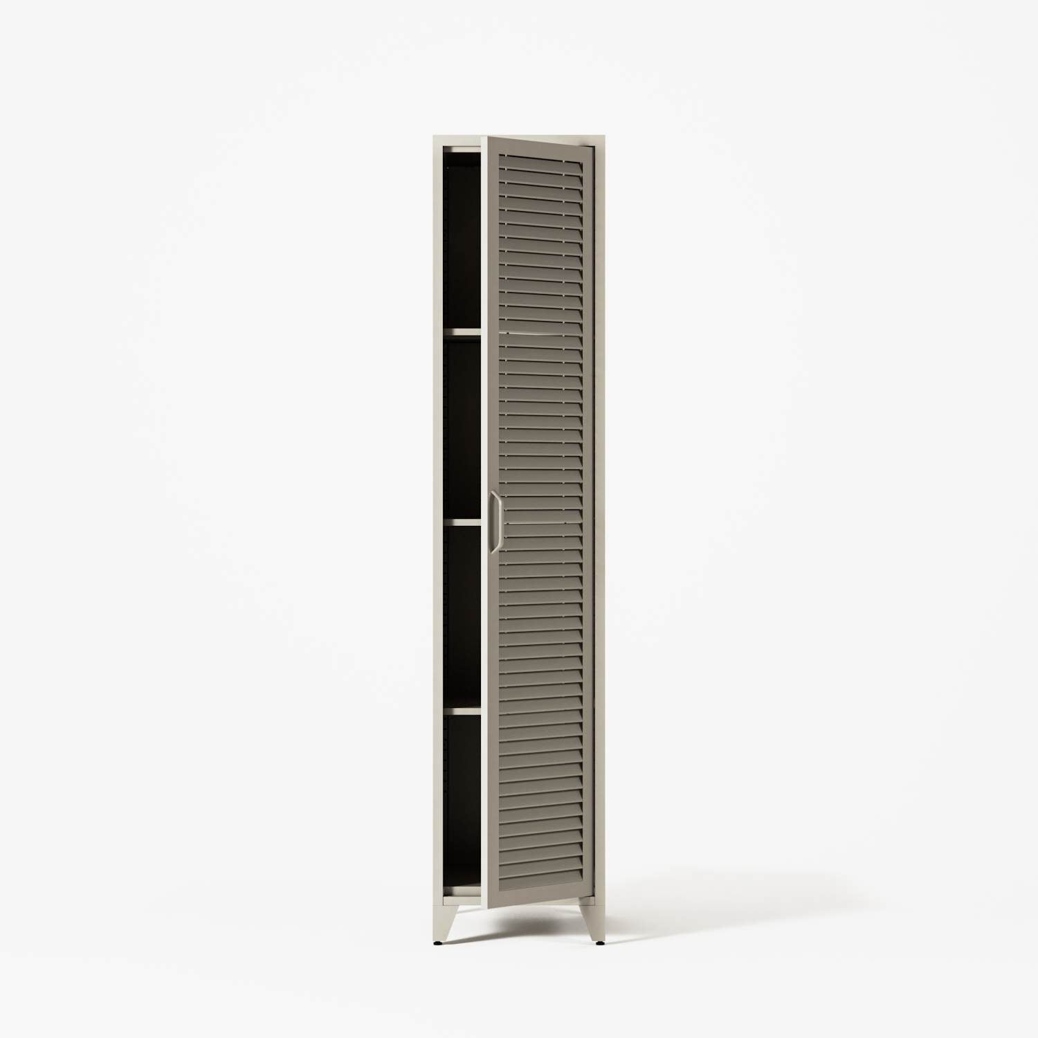 Mandarin - One Door Wardrobe - Left - Pebble