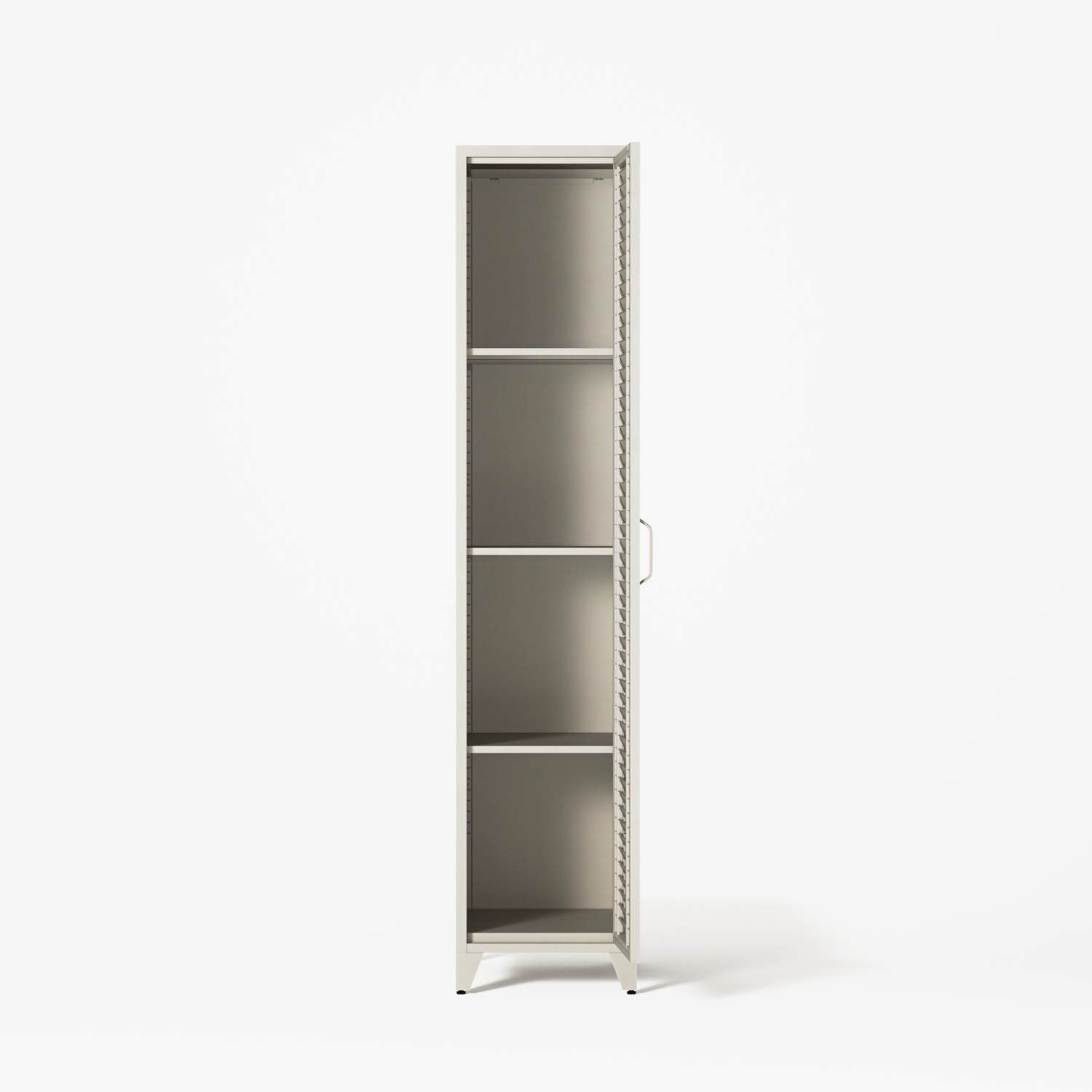Mandarin - One Door Wardrobe - Left - Pebble