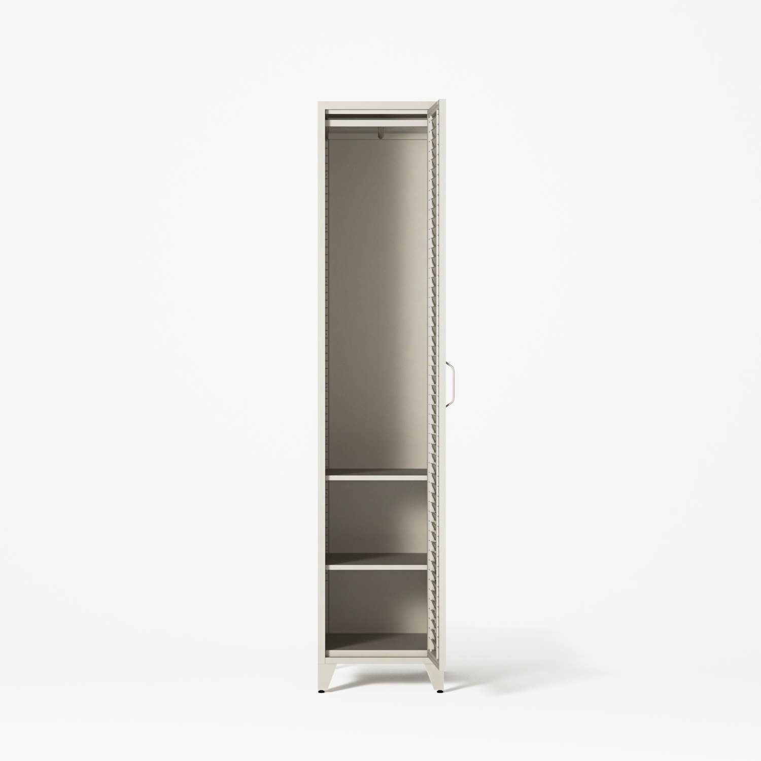 Mandarin - One Door Wardrobe - Left - Pebble