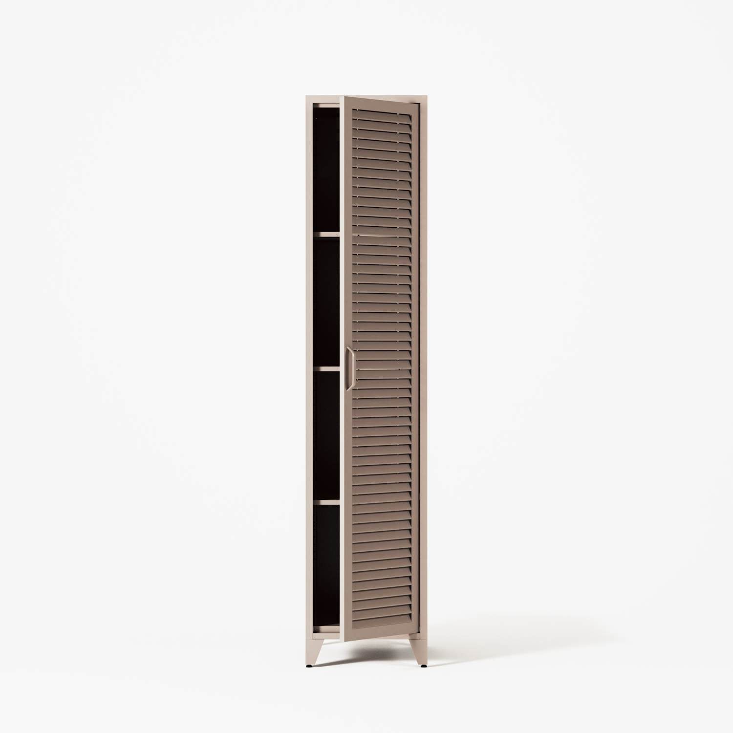 Mandarin - One Door Wardrobe - Left - Mushroom