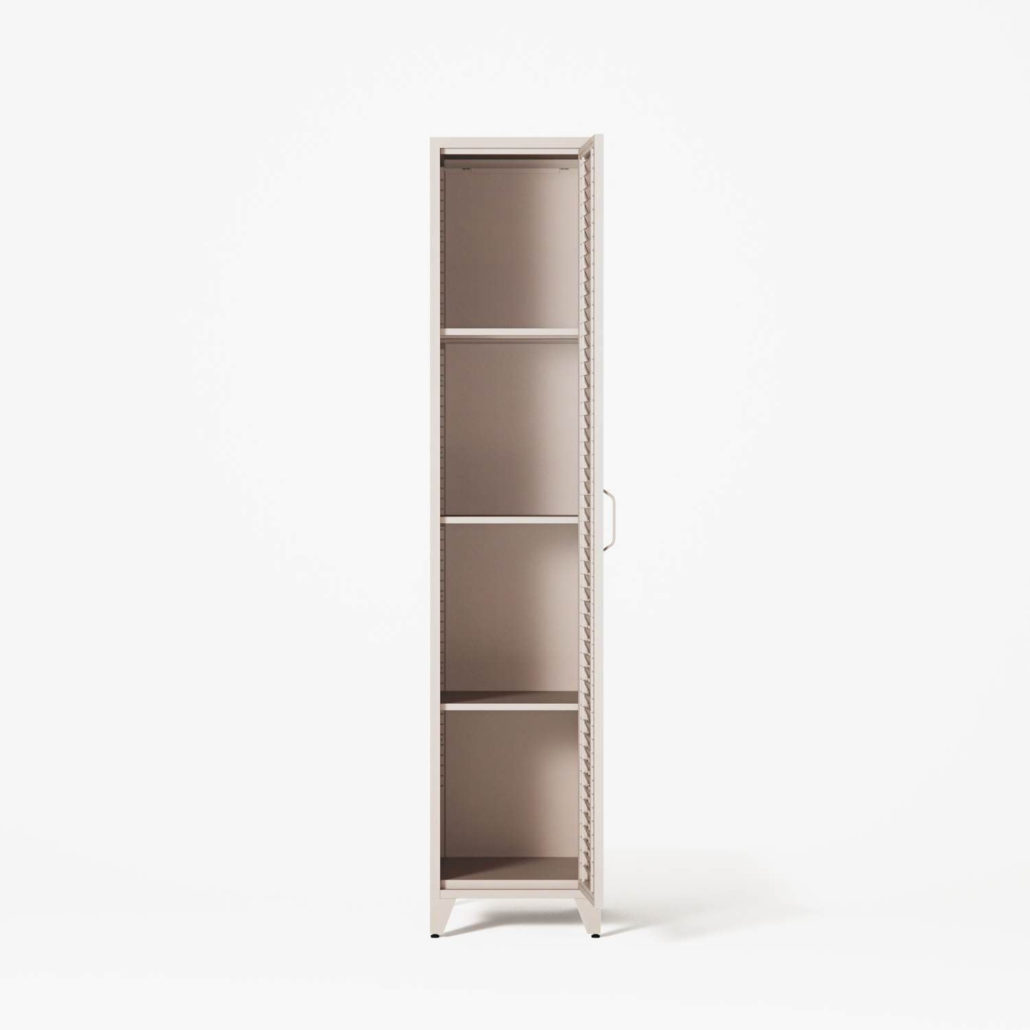 Mandarin - One Door Wardrobe - Left - Mushroom