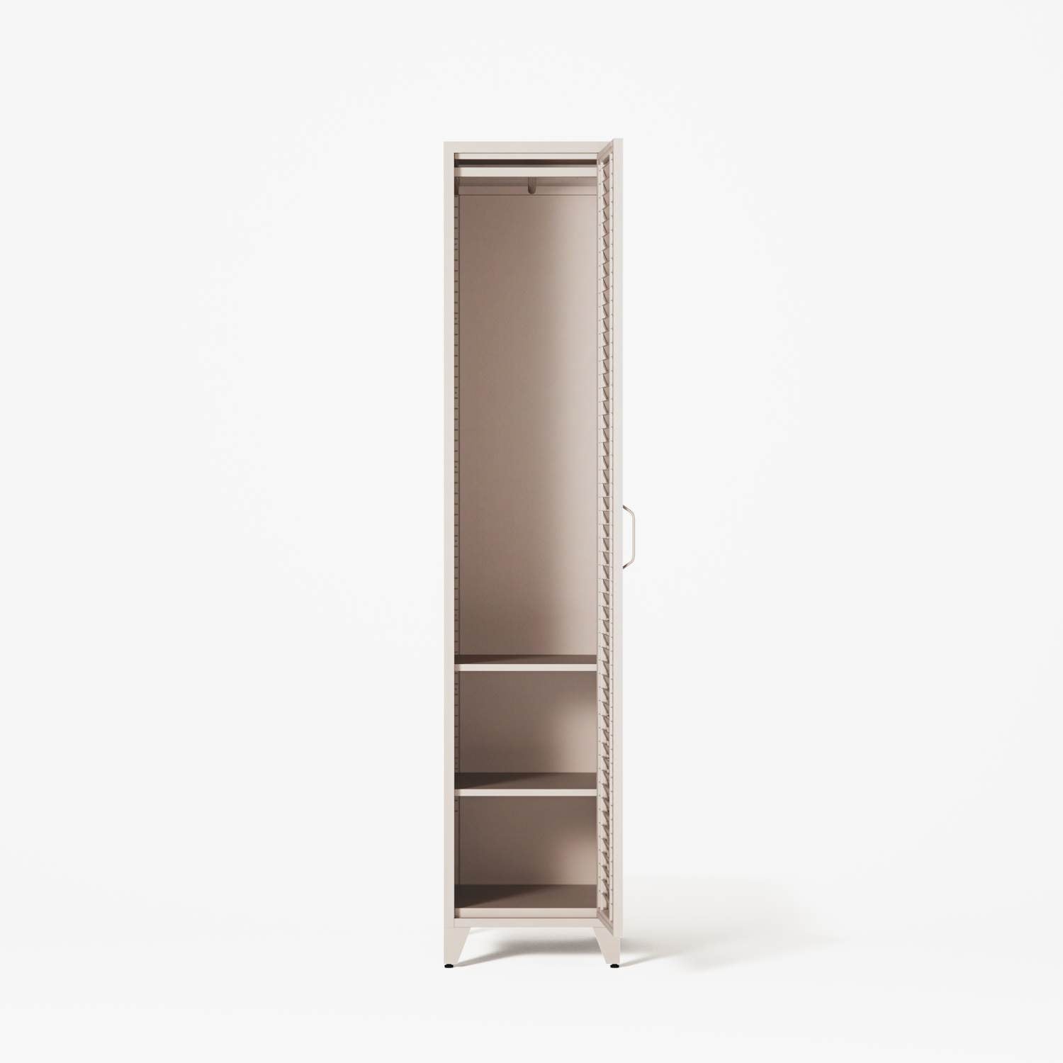 Mandarin - One Door Wardrobe - Left - Mushroom