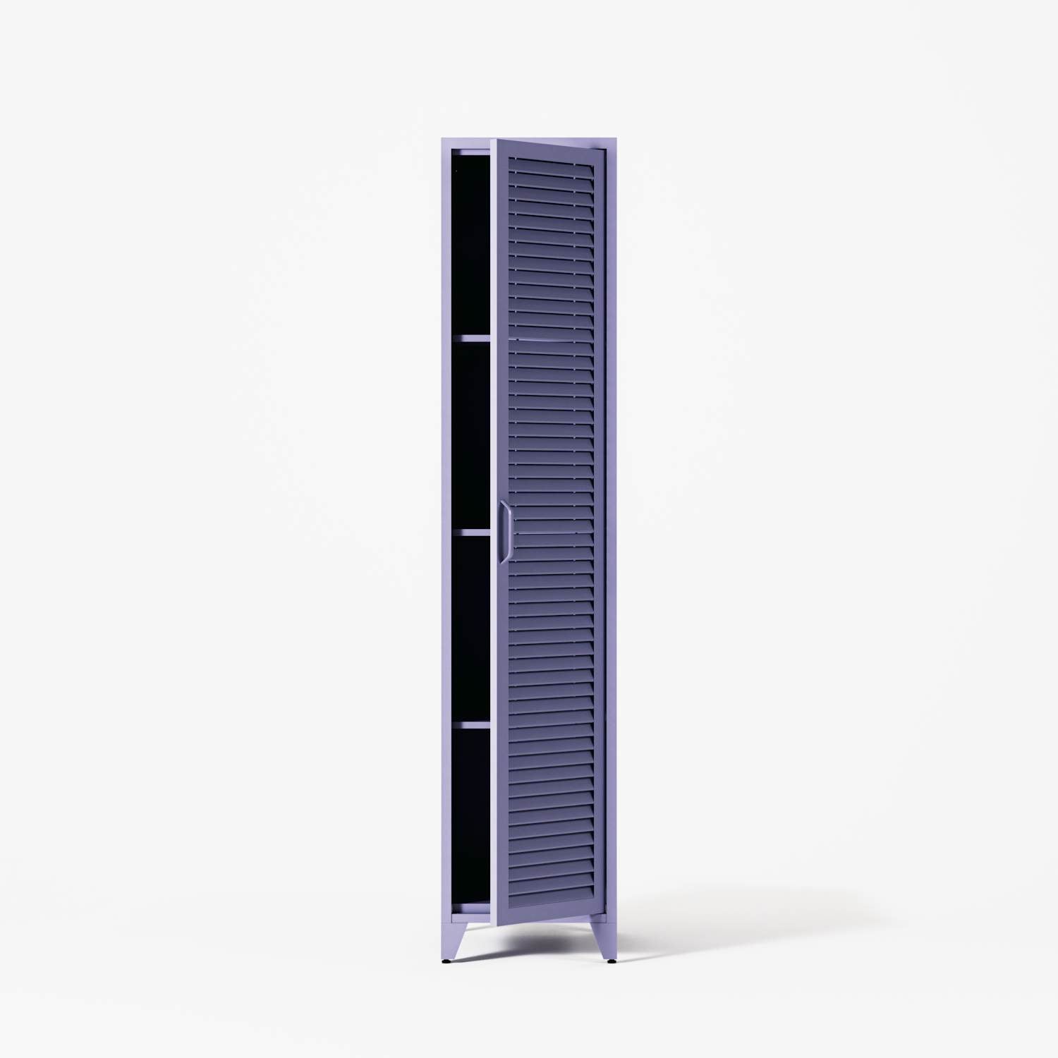 Mandarin - One Door Wardrobe - Left - Lilac