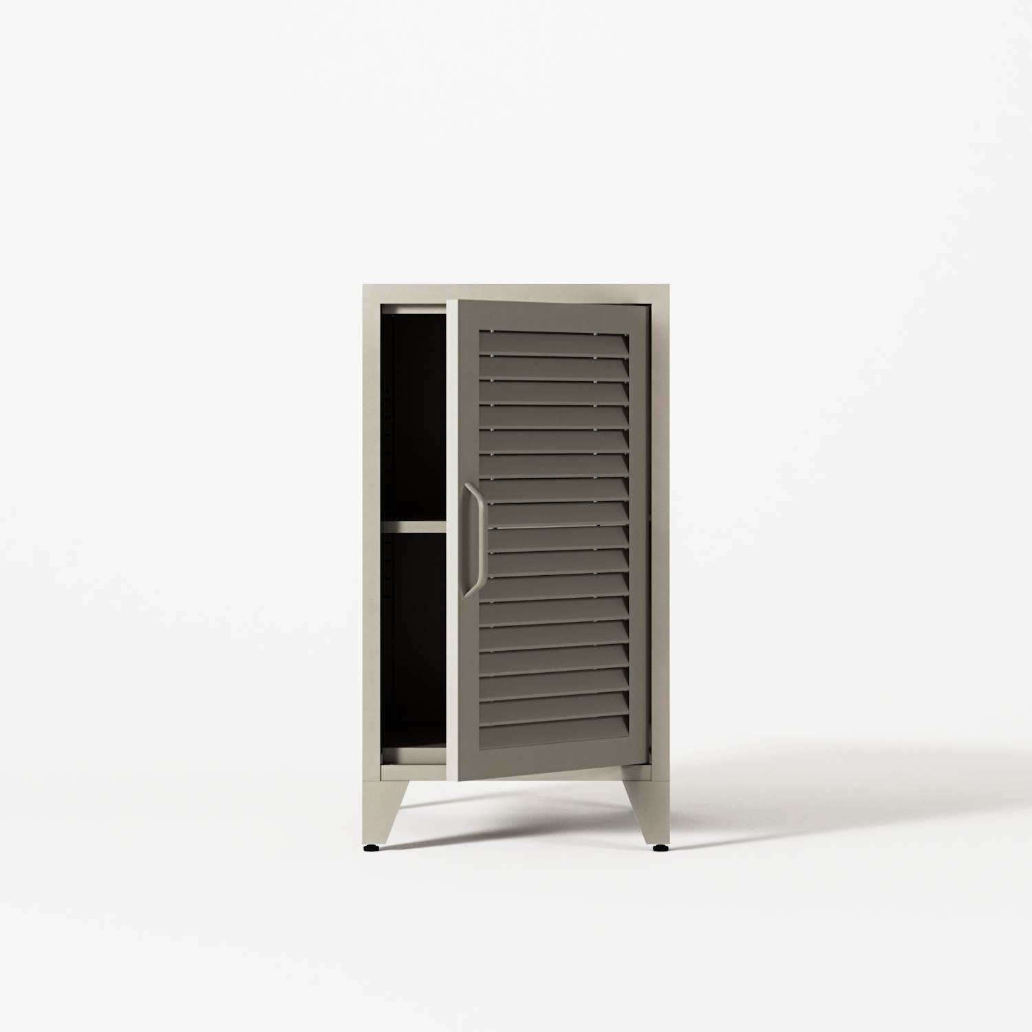 Mandarin - Bedside Cabinet - Left - Pebble