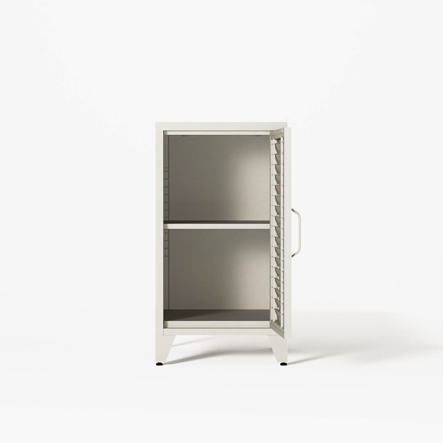 Mandarin - Bedside Cabinet - Left - Pebble