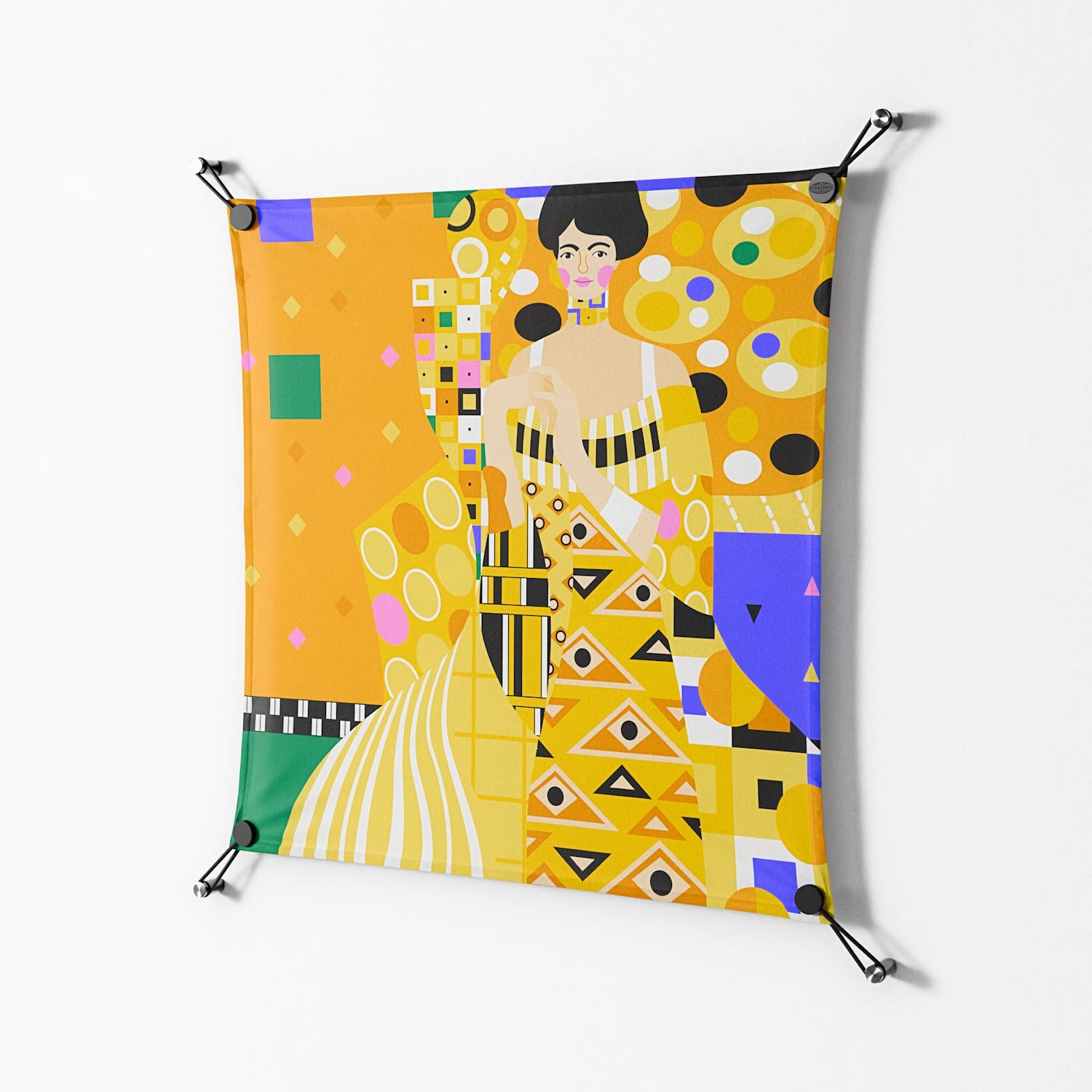 Klimt - Work On Wall - Heather Zhou - Black - 70 x 70 cm