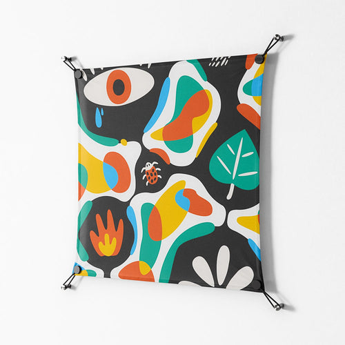 Alive - Work On Wall - Vratislav Pecka - Black - 70 x 70 cm