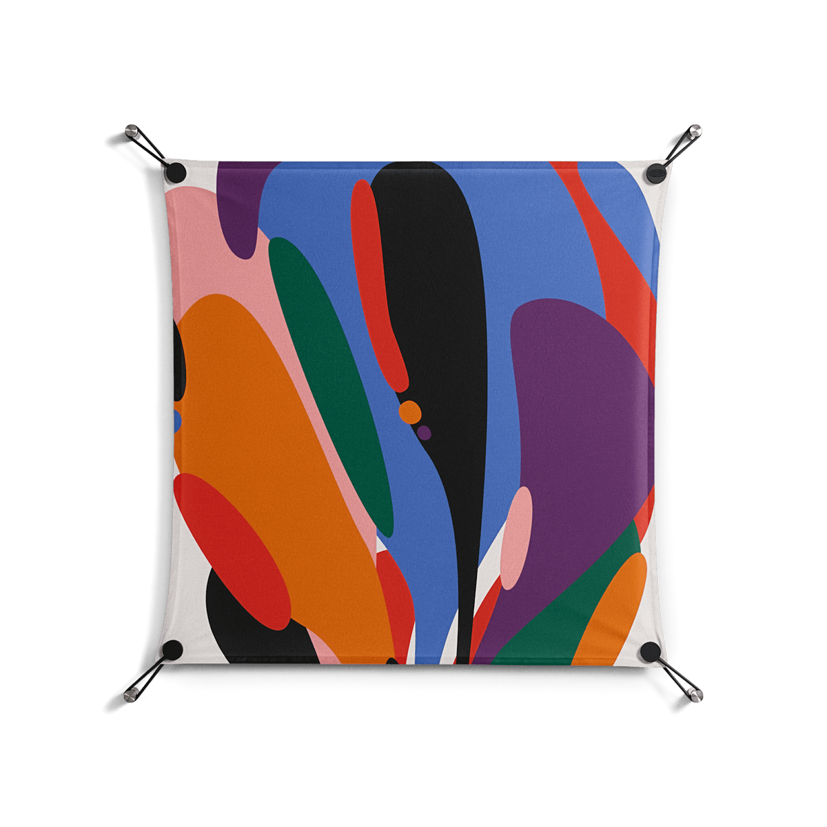 Balloons Zoom - Work On Wall - Vratislav Pecka - Black - 70 x 70 cm