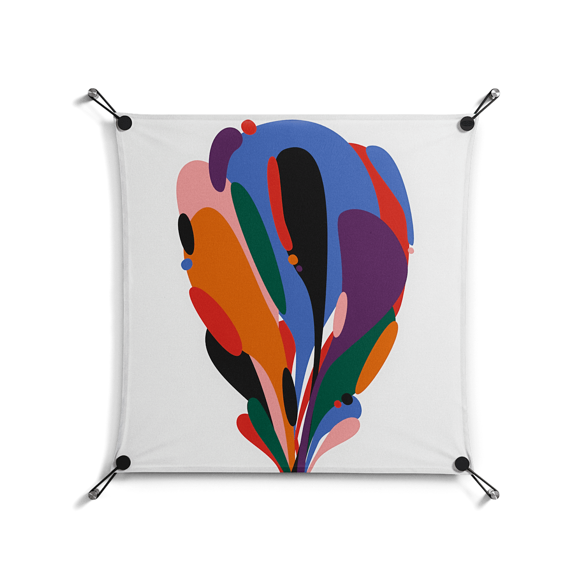 Balloons - Work On Wall - Vratislav Pecka - Black - 70 x 70 cm