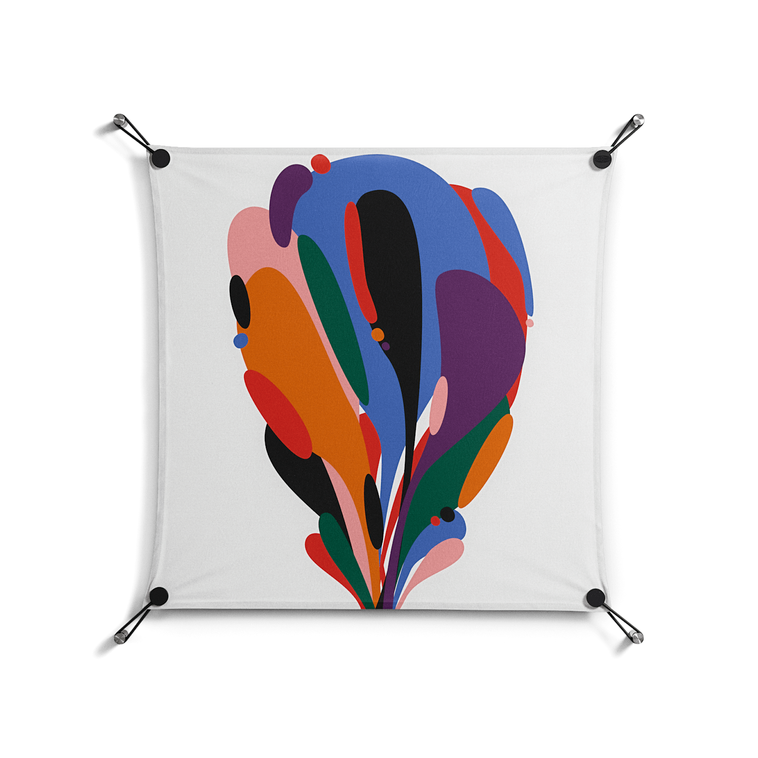 Balloons - Work On Wall - Vratislav Pecka - Black - 70 x 70 cm