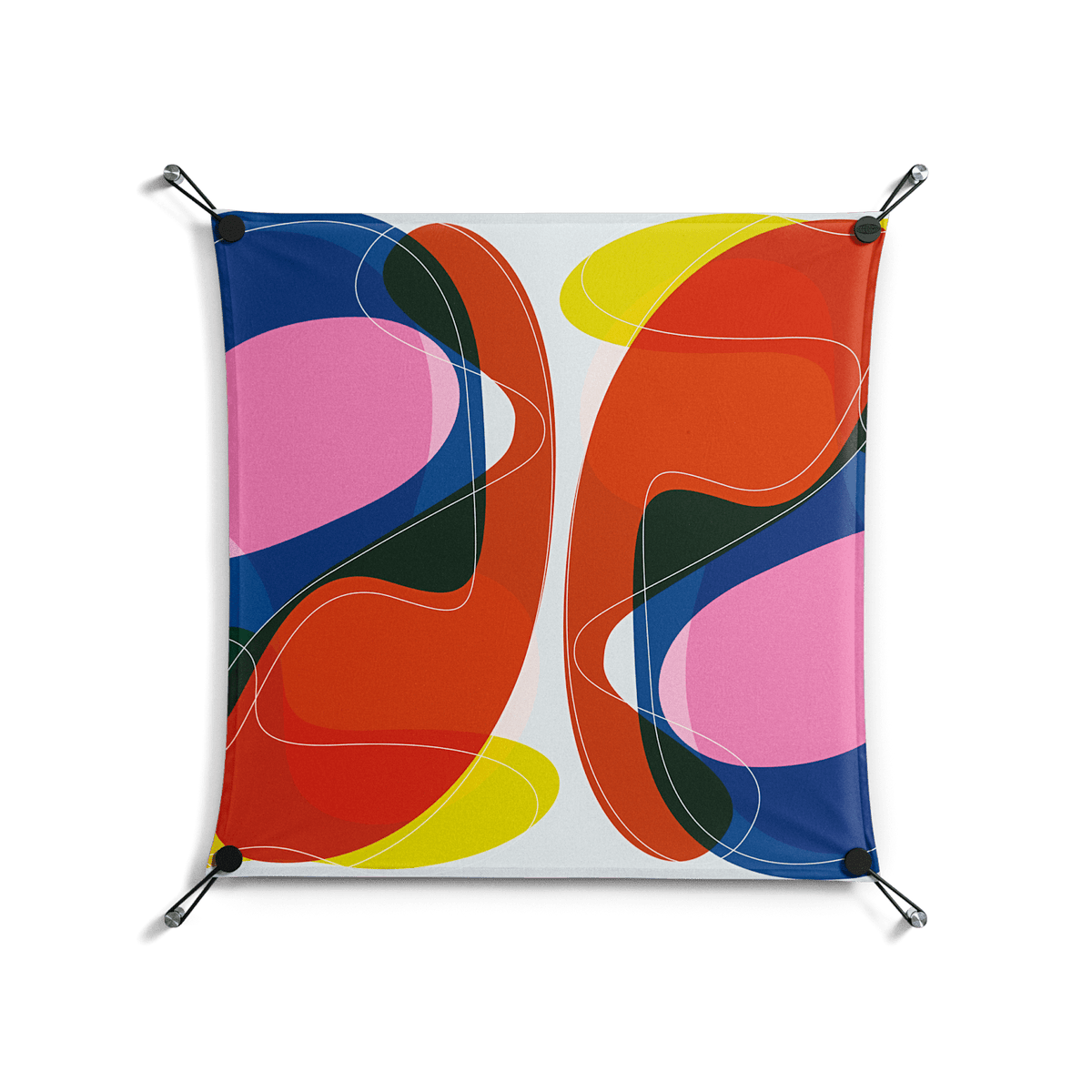Blends Duo - Work On Wall - Vratislav Pecka - Black - 70 x 70 cm