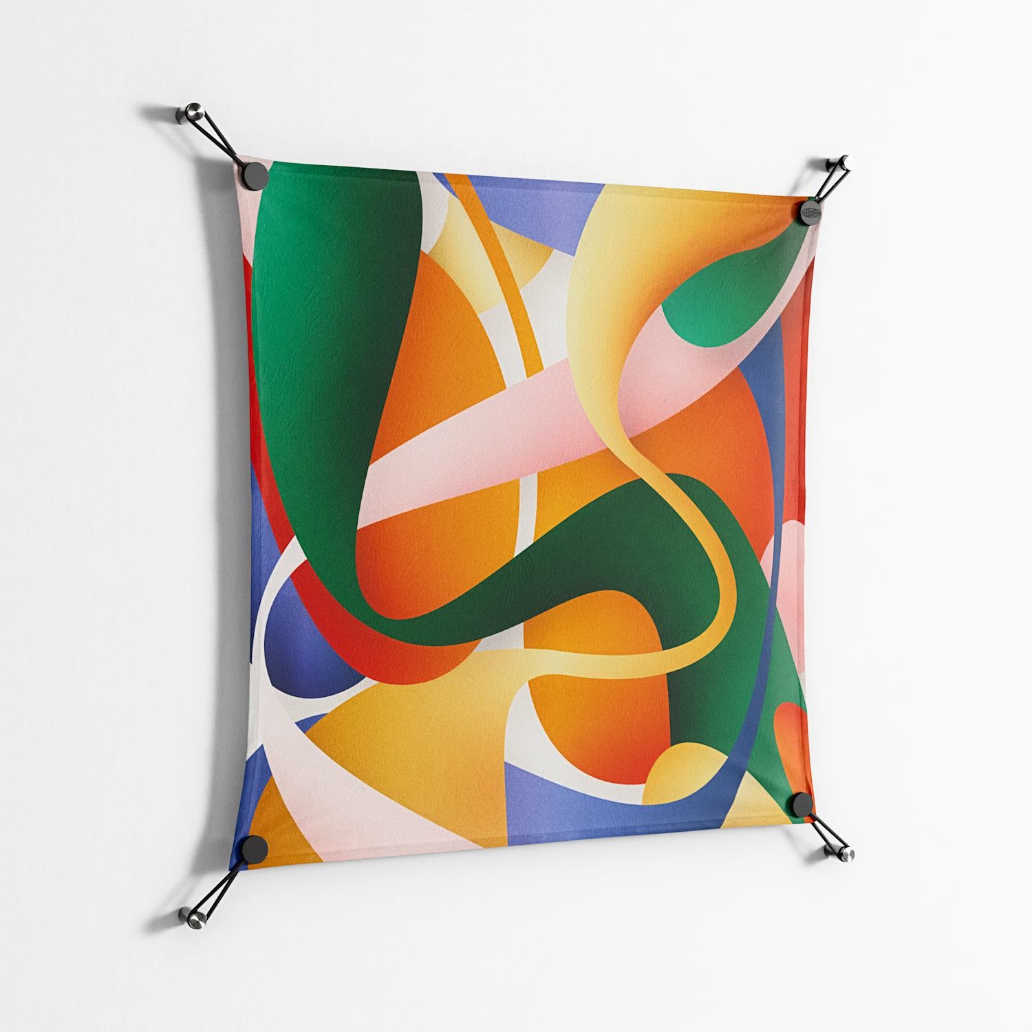 Gloss Zoom - Work On Wall - Vratislav Pecka - Black - 70 x 70 cm