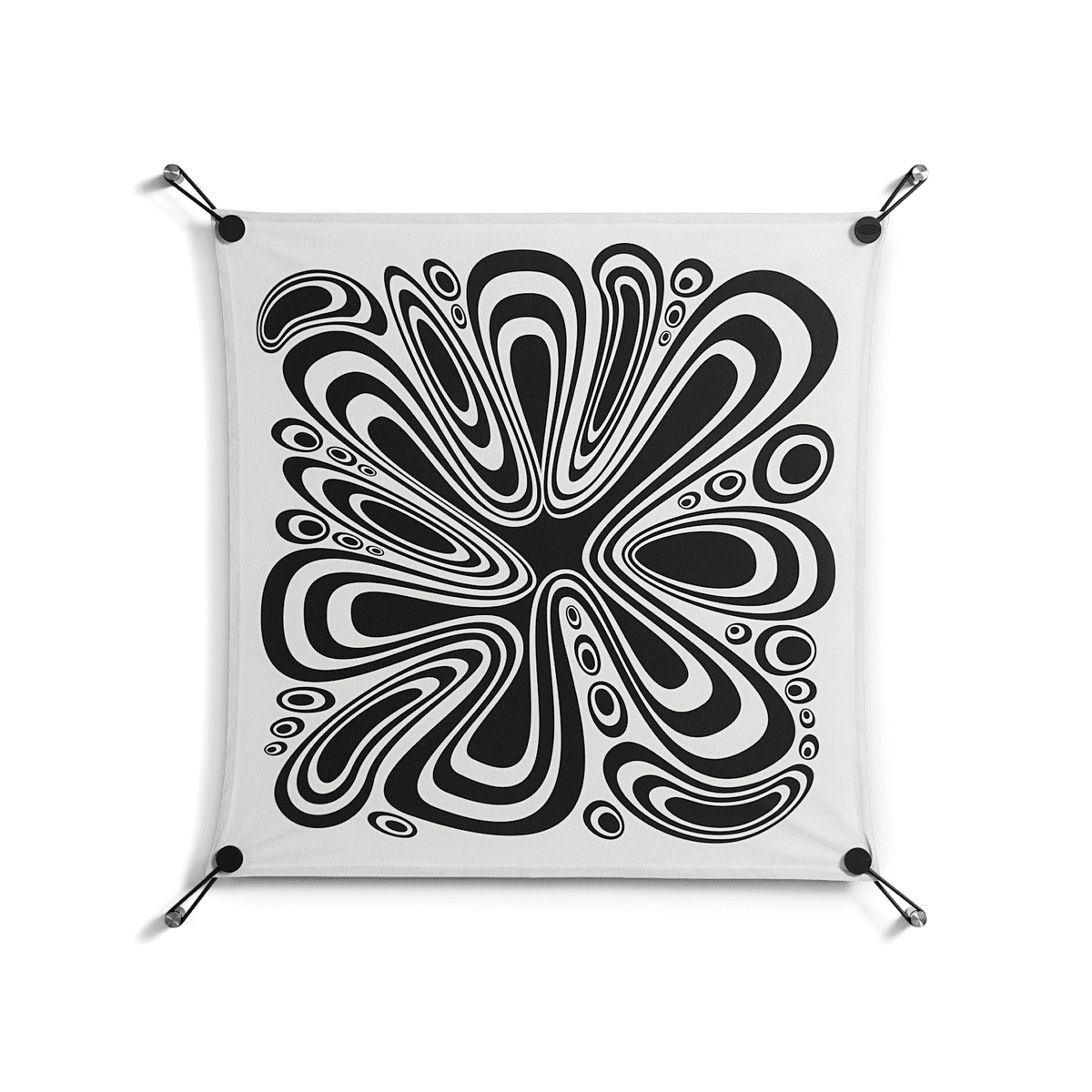 Splash of Black - Work On Wall - Vratislav Pecka - Black - 70 x 70 cm