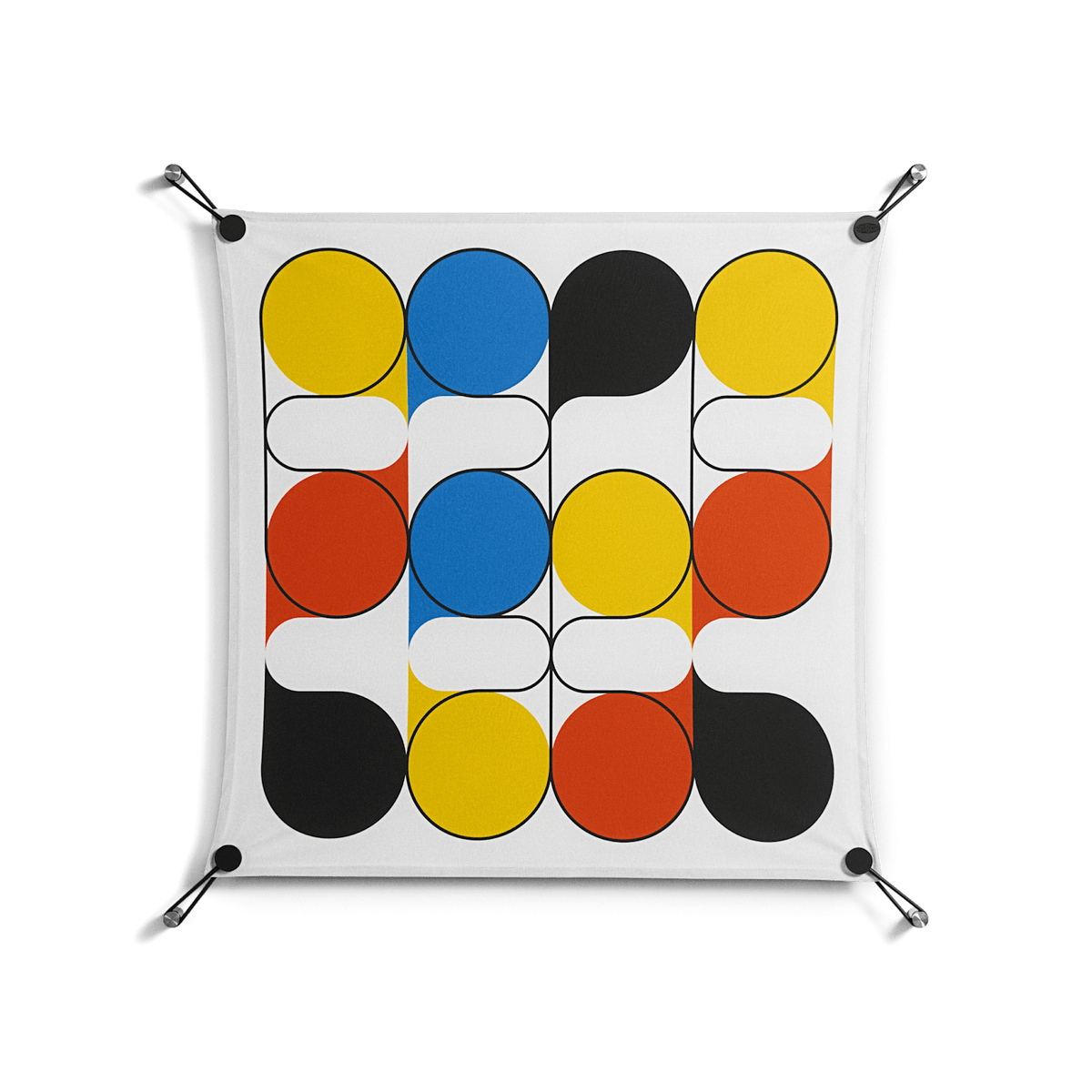 Springs - Work On Wall - Vratislav Pecka - Black - 70 x 70 cm