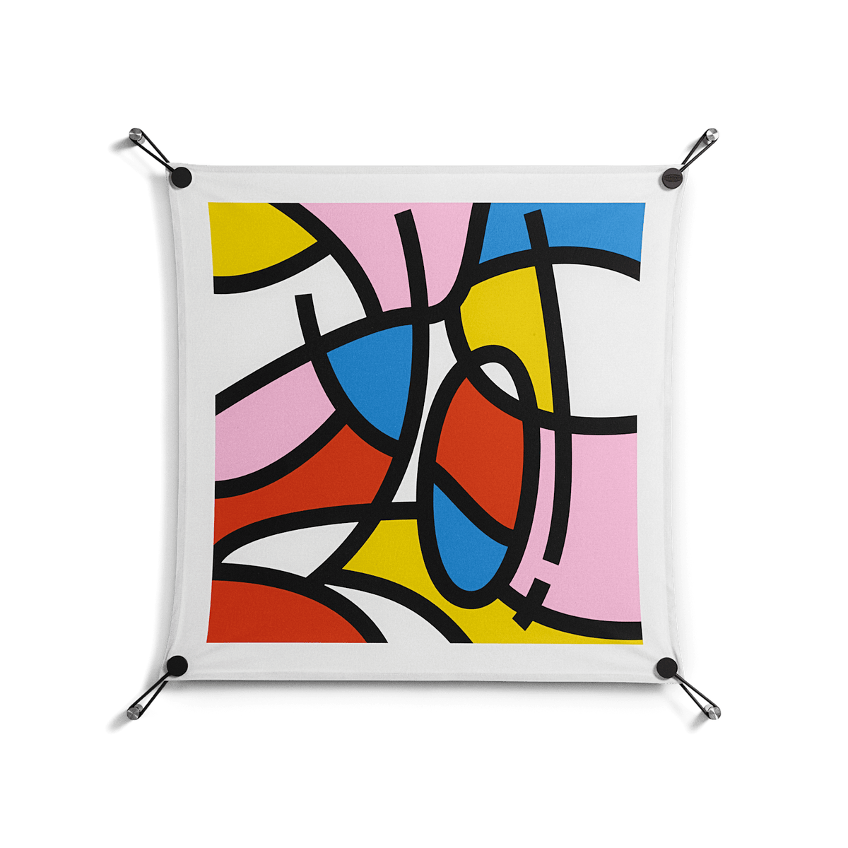 Yo - Work On Wall - Vratislav Pecka - Black - 70 x 70 cm
