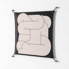 Hug 1 - Work On Wall - Andrea Devia-Nuño - Black - 70 x 70 cm