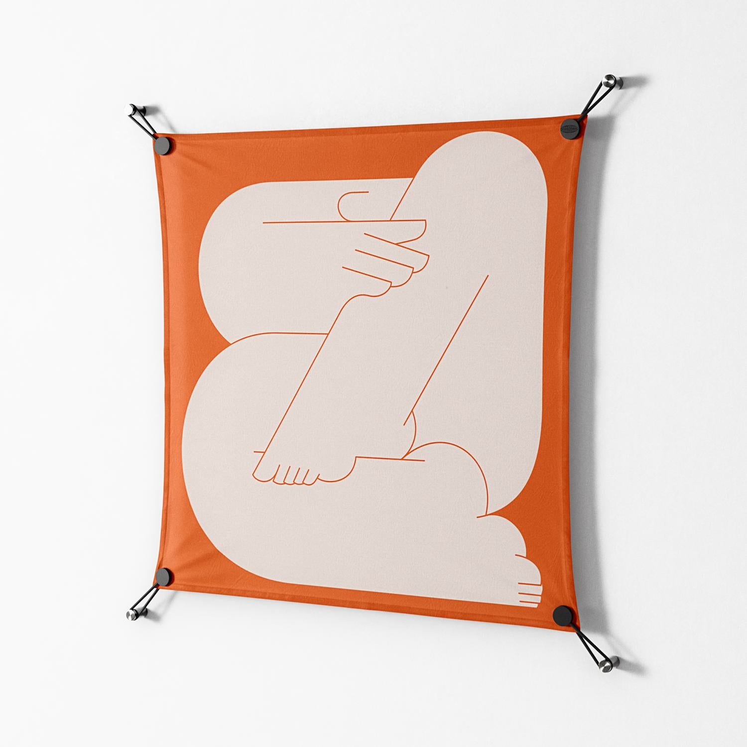 Rest 2 - Work On Wall - Andrea Devia-Nuño - Black - 70 x 70 cm