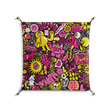 Pinky & Yellow - Work On Wall - Craig Watkins - Black - 70 x 70 cm