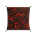 Wottosque Red - Work On Wall - Craig Watkins - Black - 70 x 70 cm