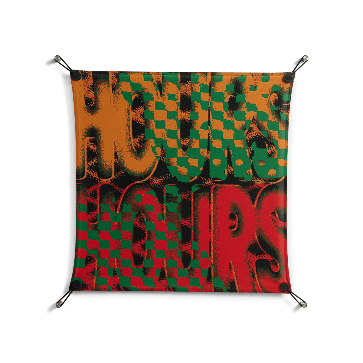 Hours - Work On Wall - Oluwasheyi Adebayo - Black - 70 x 70 cm