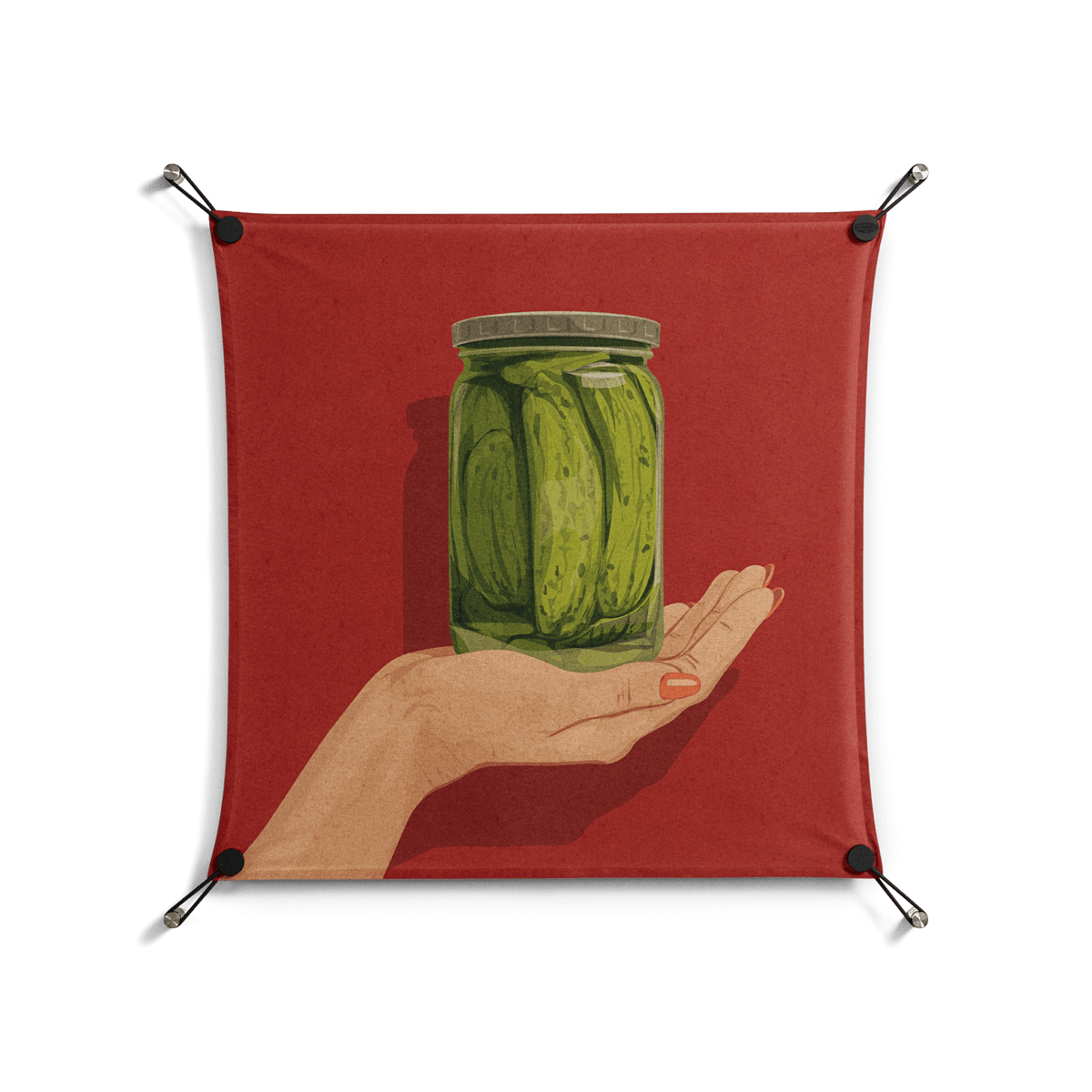Pickles - Work On Wall - Kristin Eriksson - Black - 70 x 70 cm