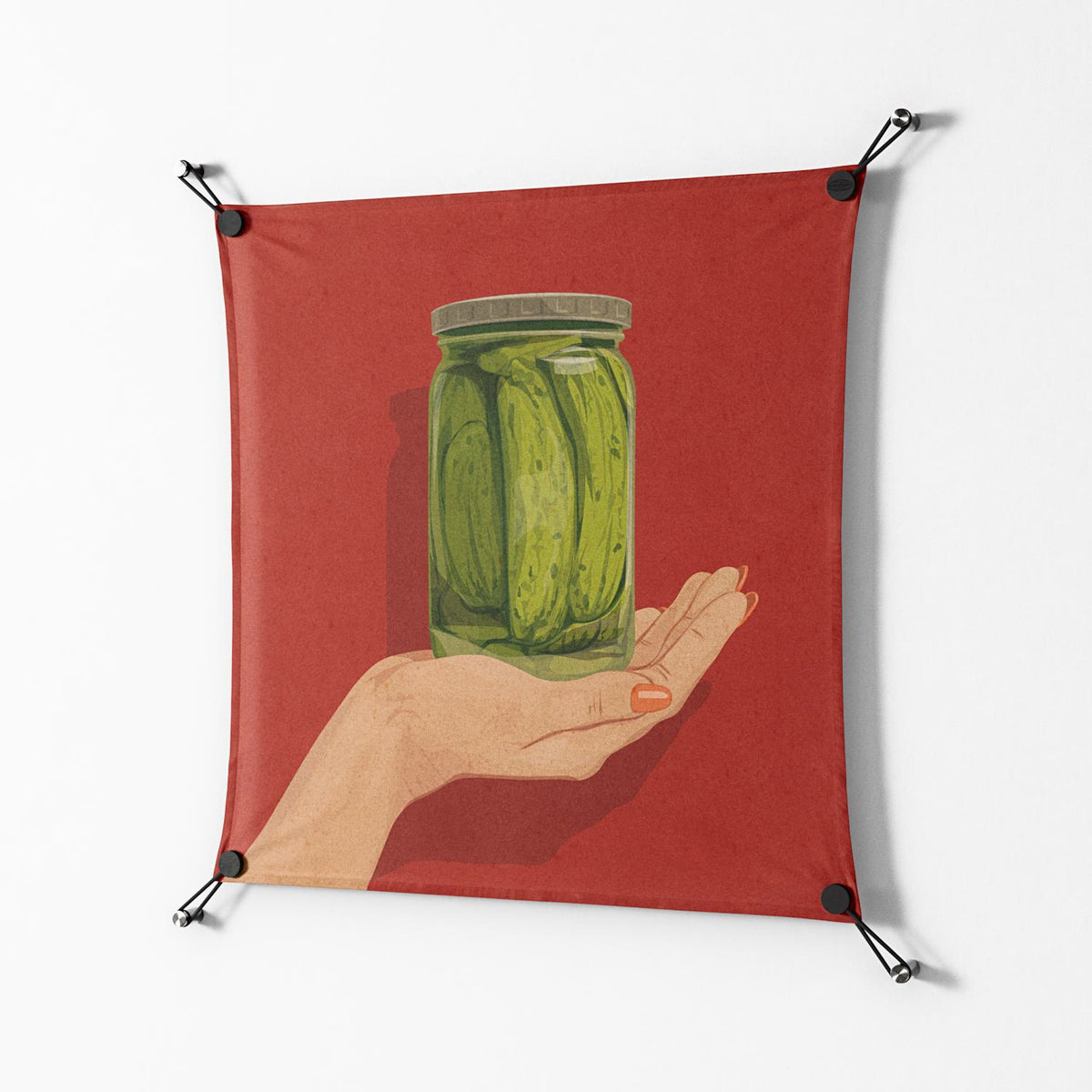 Pickles - Work On Wall - Kristin Eriksson - Black - 70 x 70 cm
