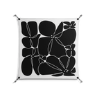 Black Flowers - Work On Wall - Konrad Blaszczyk - Black - 90 x 90 cm