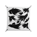Black Birds - Work On Wall - Konrad Blaszczyk - Black - 90 x 90 cm