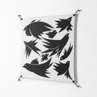 Black Birds - Work On Wall - Konrad Blaszczyk - Black - 90 x 90 cm