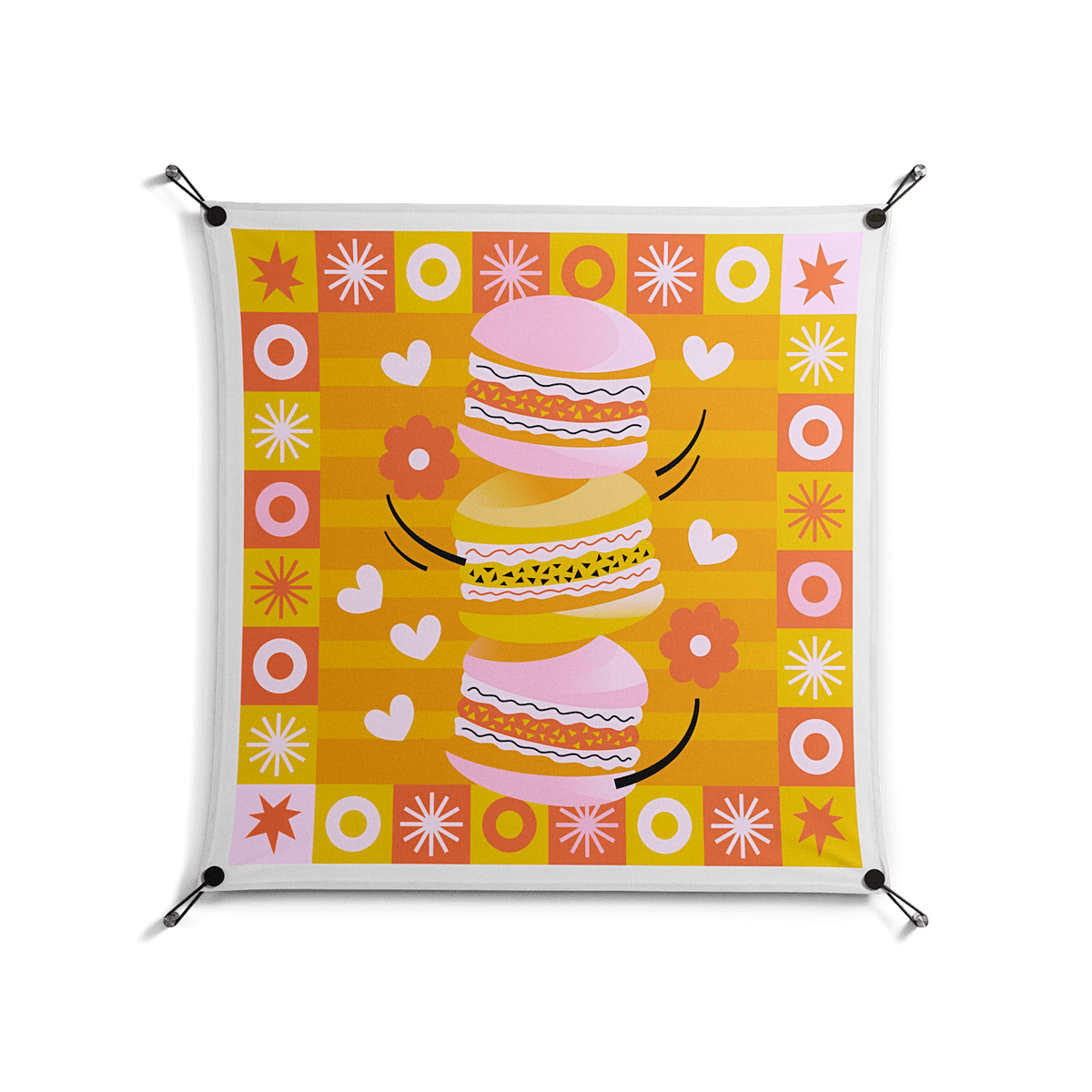 Cake - Work On Wall - Heather Zhou - Black - 90 x 90 cm