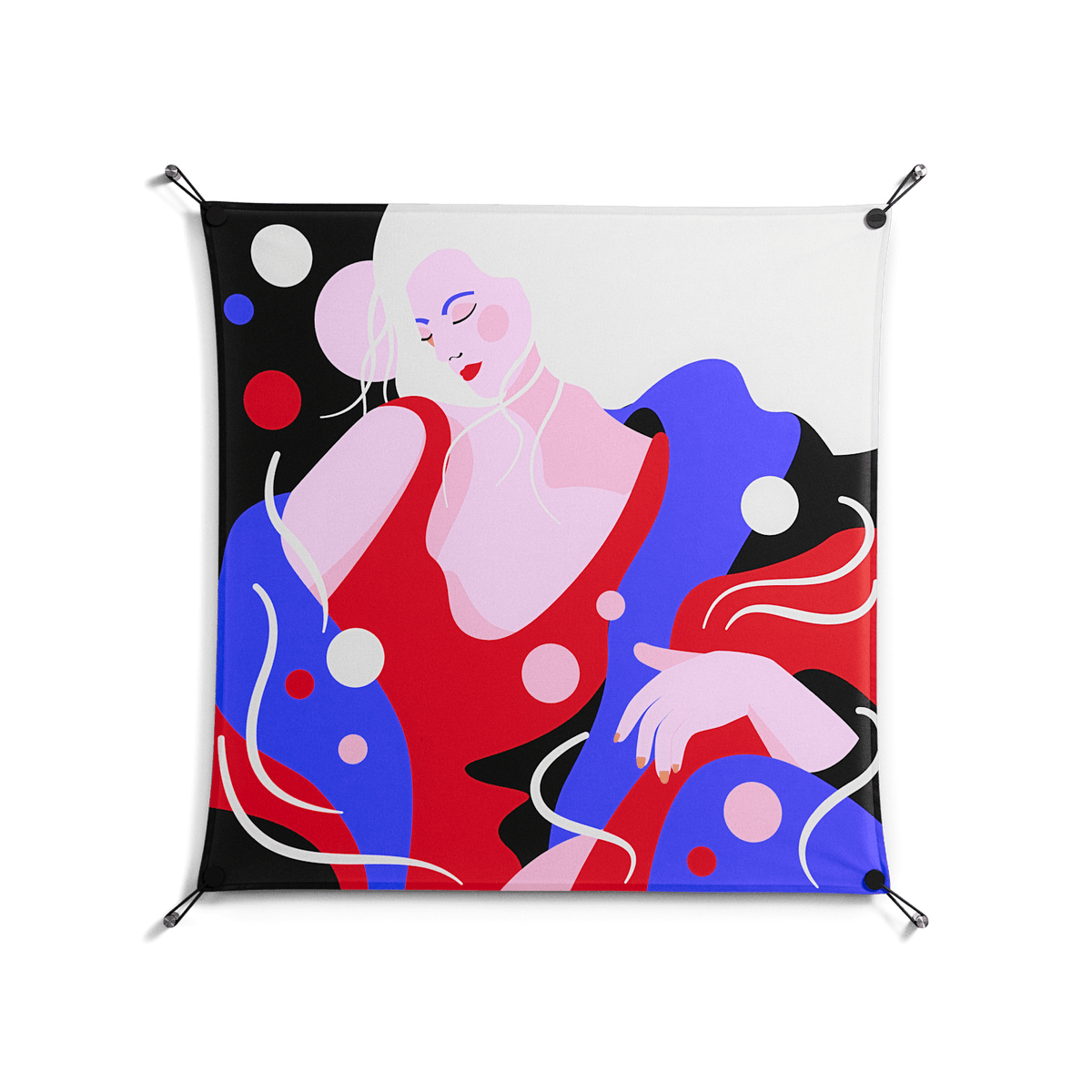 Dream - Work On Wall - Heather Zhou - Black - 90 x 90 cm