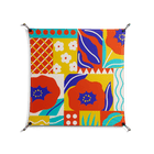 Flower A - Work On Wall - Heather Zhou - Black - 90 x 90 cm